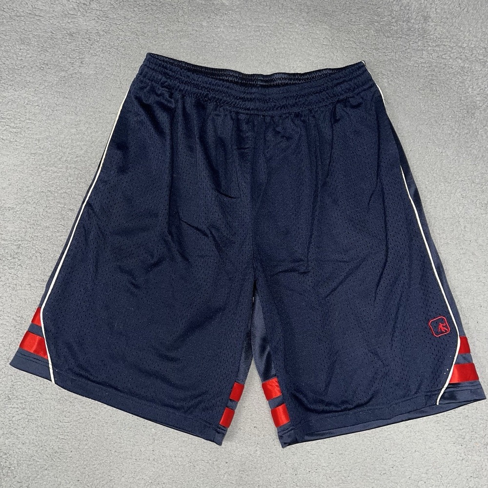 VTG And1 Basketball Shorts Men XL Black Mesh Embroider Logo Athletic Workout Y2K